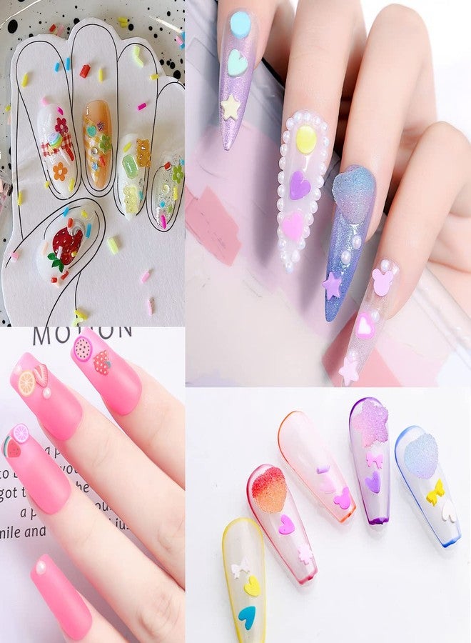 EHOPE 50G Fake Sprinkles Clay Sprinkles Nail Art Slices Polymer Slices Fake Candy Sugar Sprinkles for Nail Art DIY Crafts Cake Phone Case （50g-Love Letter） - Image 4